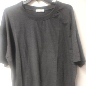 Zenana grey/cream oversized sweatshirts cotton 1x Style TT39022XN